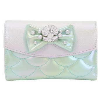 The Little Mermaid Iridescent Pearl Flap Wallet