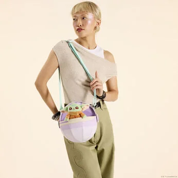 The Mandalorian Grogu Figural Pod Plush Crossbody Bag