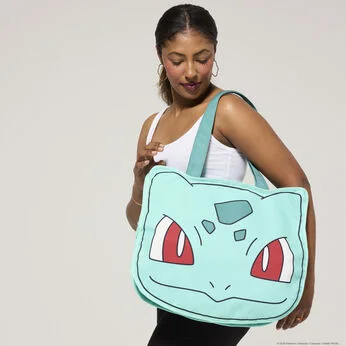 Pokémon Bulbasaur Cosplay Oversized Canvas Tote Bag