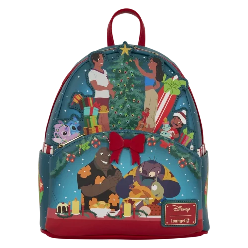 Lilo & Stitch Ohana Holiday Light Up Mini Backpack