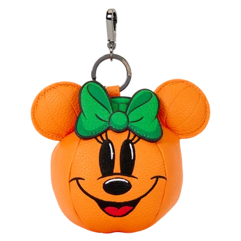 Minnie Mouse Pumpkin Figural Keychain Charm