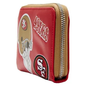 NFL San Francisco 49ers Patches Zip Around Wallet