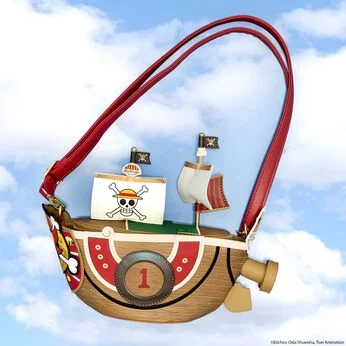 One Piece Thousand Sunny Ship Figural Crossbody Bag