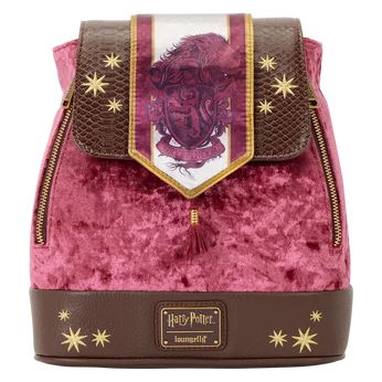 Exclusive Harry Potter Gryffindor Banner Velvet Mini Backpack