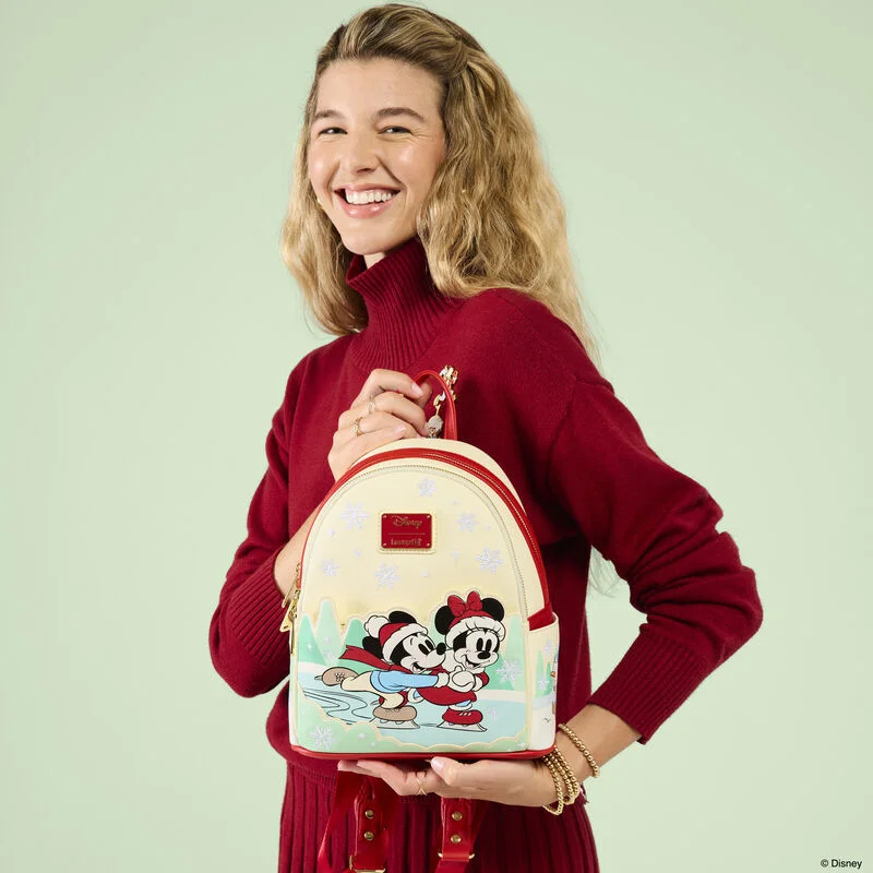 Mickey & Friends Holiday Ice Skating Mini Backpack - Image 2