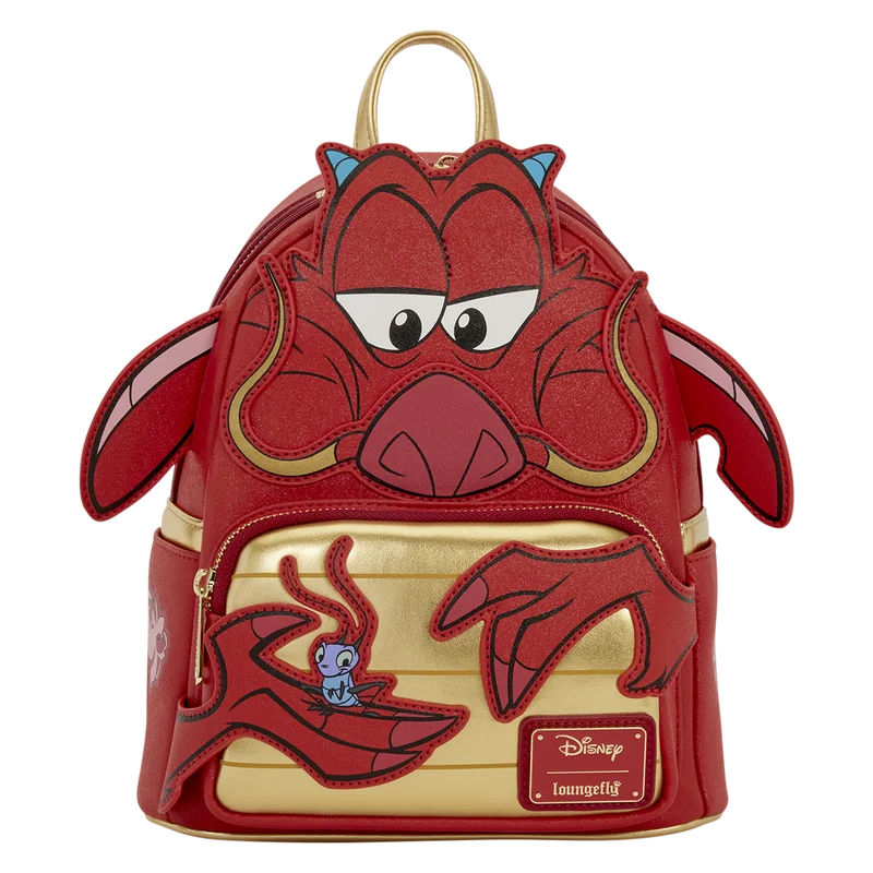 Mulan Mushu Glitter Cosplay Mini Backpack