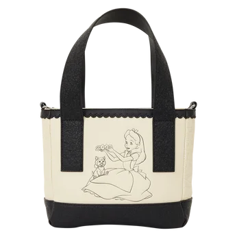 Alice in Wonderland Mini Tote Crossbody Bag