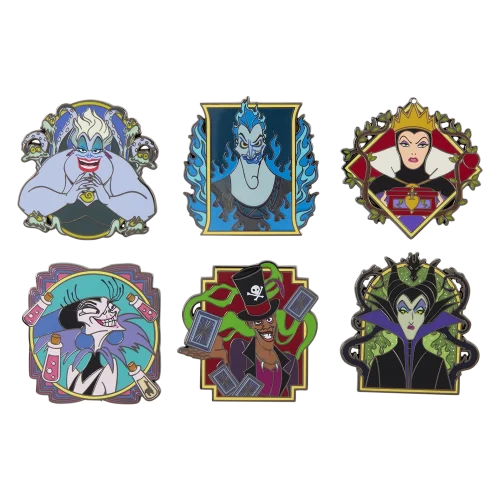 Disney Villains Portait Mystery Box Pins