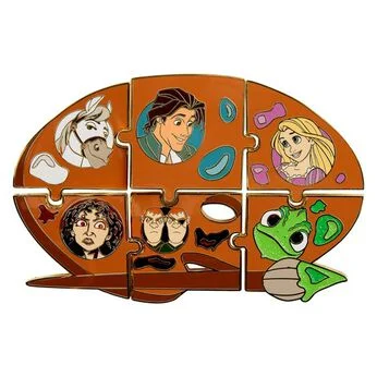Tangled Paints Puzzle Mystery Box Pin