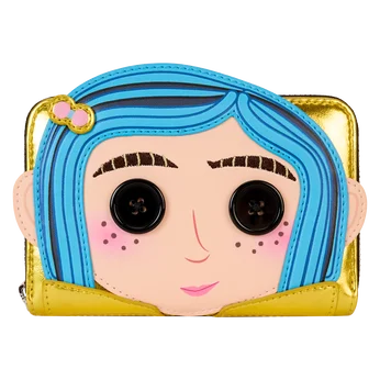 Coraline 15th Anniversary Laika Doll Metallic Cosplay Zip Around Wallet