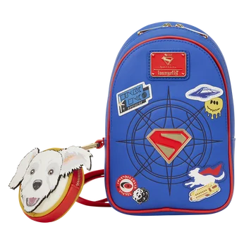 Supergirl Krypto Sling Crossbody Bag with Coin Bag