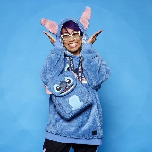 Stitch Plush Sherpa Cosplay Mini Backpack