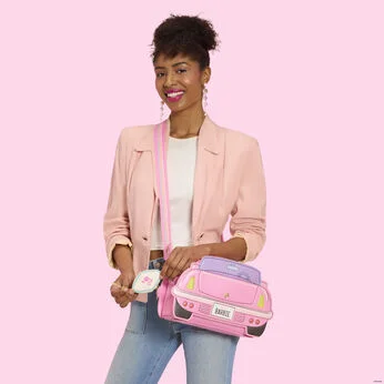 Barbie Corvette Car Light-Up Crossbody Bag with Coin Bag