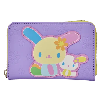 Sanrio Exclusive U*SA*HA*NA Color Block Zip Around Wallet