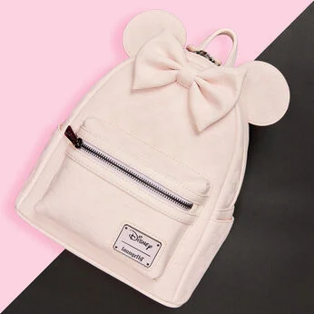 Minnie Mouse Checkered Texture Mini Backpack