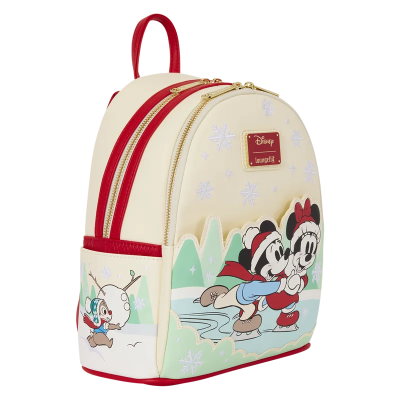 Mickey & Friends Holiday Ice Skating Mini Backpack - Image 3