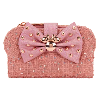 Minnie Mouse Exclusive Glitter Tweed Flap Wallet