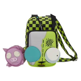 Invader Zim Gir Cell Phone Crossbody Bag with Coin Bag