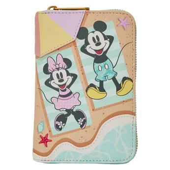 Mickey & Minnie Beach Fun Zip Around Wallet