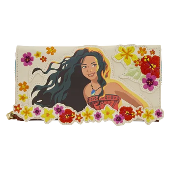 Moana Live Action Floral Wristlet Wallet
