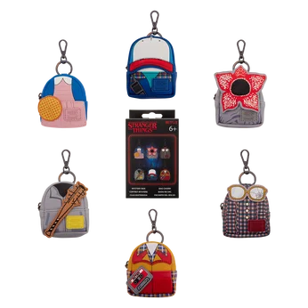 Stranger Things Cosplay Mystery Mini Backpack Keychain Charm