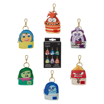 Inside Out Cosplay Mystery Mini Backpack Keychain Charm