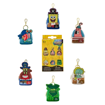 SpongeBob SquarePants Cosplay Mystery Mini Backpack Keychain Charm