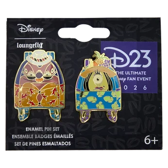 D23 Exclusive Lilo & Stitch Jumba and Pleakley 2-Pack Pin Set