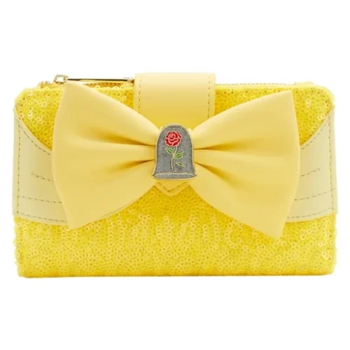 Beauty and the Beast Exclusive Belle Sequin Series Cosplay Flap Wallet