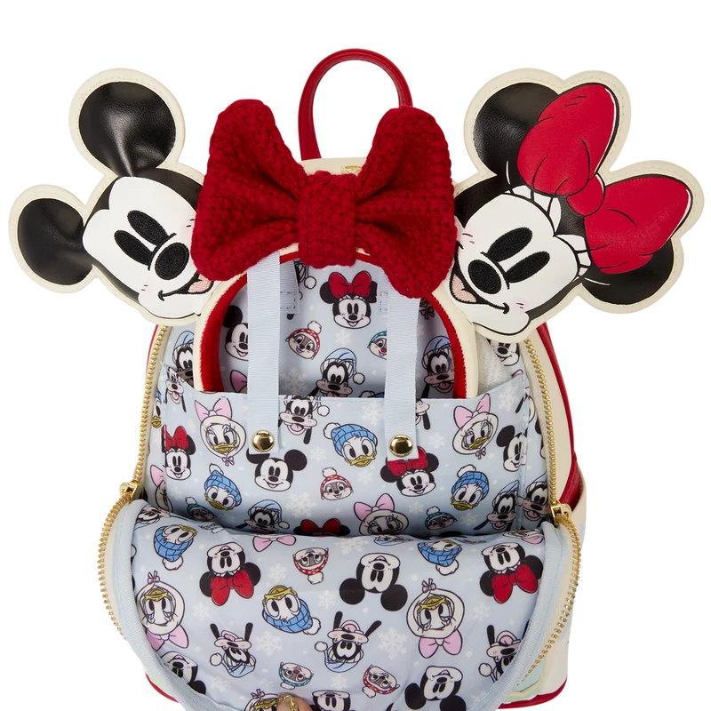 Mickey & Friends Holiday Ice Skating Mini Backpack - Image 8