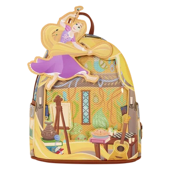 Tangled Rapunzel Glow Pin Trader Mini Backpack