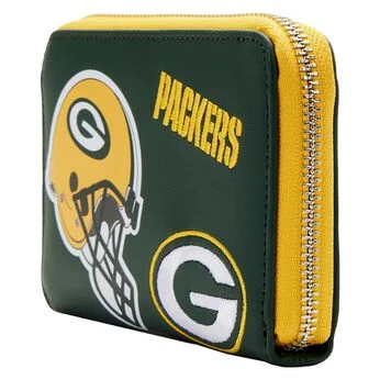 NFL Green Bay Packers Patches Zip Around Wallet