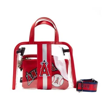 MLB LA Angels Clear Tote Crossbody Stadium Bag with Pouch 