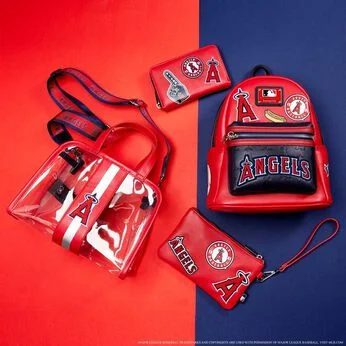 MLB LA Angels Clear Tote Crossbody Stadium Bag with Pouch 