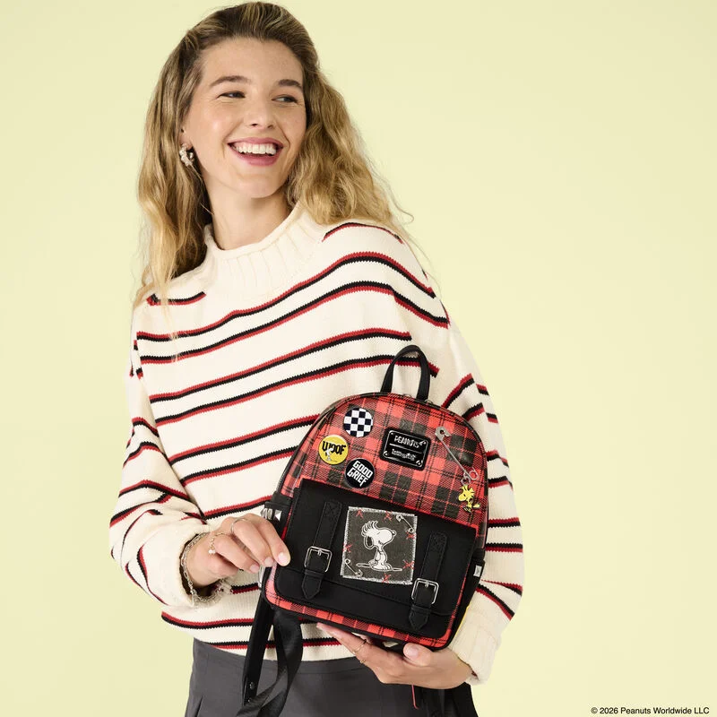 Peanuts Punk Snoopy Grunge Mini Backpack - Image 2