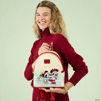 Mickey & Friends Holiday Ice Skating Mini Backpack - Image 11