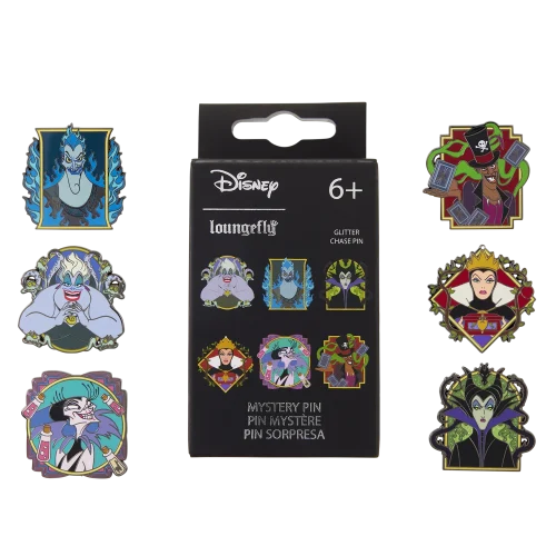 Disney Villains Portait Mystery Box Pins