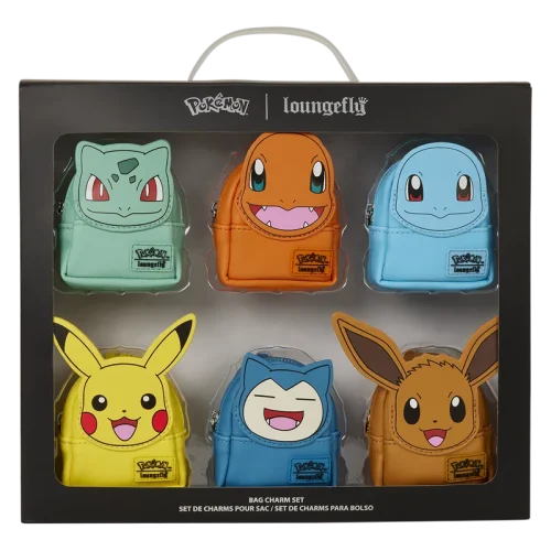 Pokémon Exclusive Starters Cosplay Mini Backpack Keychain Charm Set
