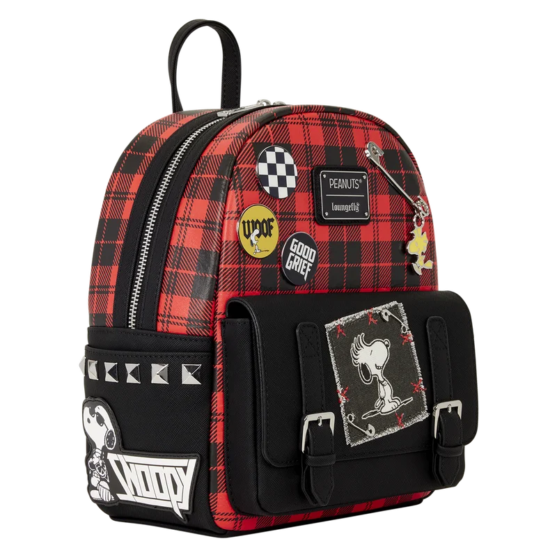 Peanuts Punk Snoopy Grunge Mini Backpack - Image 4