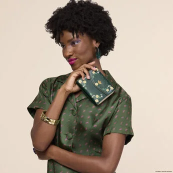 Bridgerton Floral Zip Around Wallet