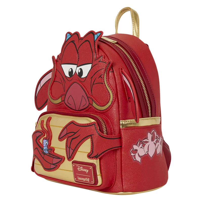 Mulan Mushu Glitter Cosplay Mini Backpack - Image 3