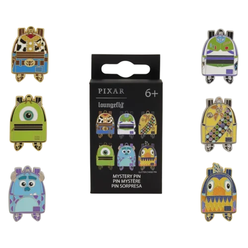 Pixar Characters Mini Backpack Mystery Box Pin