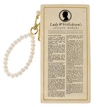 Bridgerton Exclusive Lady Whistledown's Society Papers Wristlet Card Holder