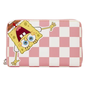 SpongeBob SquarePants & Patrick Star Checkered Zip Around Wallet
