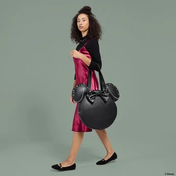 Minnie Mouse Studs & Chains Oversized Figural Tote Bag