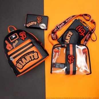 MLB SF Giants Clear Tote Crossbody Stadium Bag with Pouch 