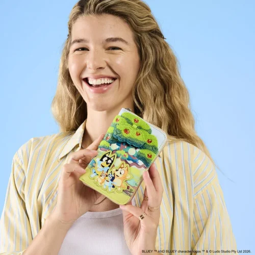 Bluey's Backyard Zip-Around Wallet
