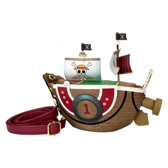 One Piece Thousand Sunny Ship Figural Crossbody Bag