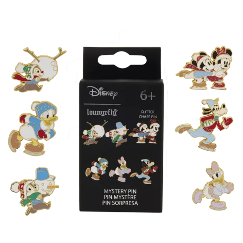 Mickey & Friends Holiday Ice Skating Mystery Box Pin