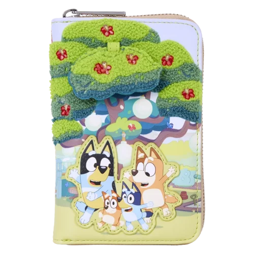 Bluey's Backyard Zip-Around Wallet